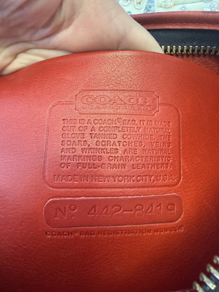 Vintage 1970s NYC Era Coach Cashin Clutch Bag