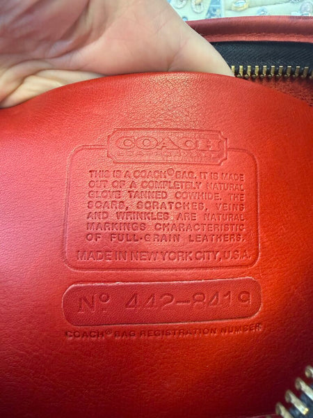 Vintage 1970s NYC Era Coach Cashin Clutch Bag