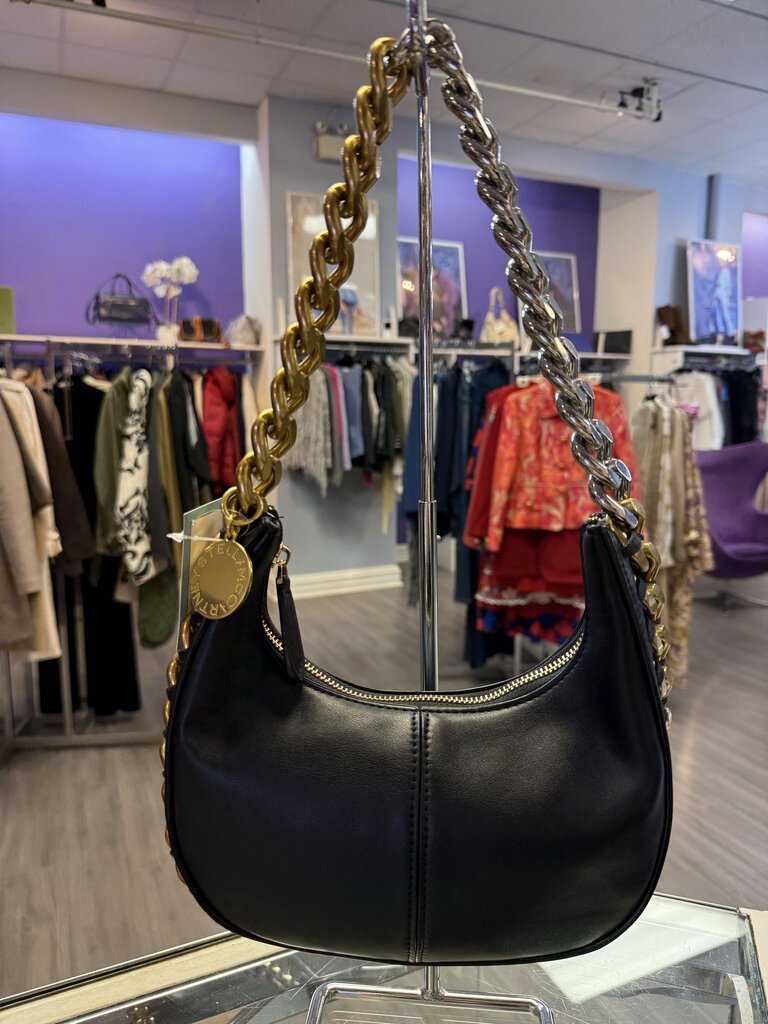 Stella McCartney Frayme Small Zipped Shoulder Bag