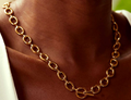 Maggie- Oval Link 18K Gold Necklace Waterproof