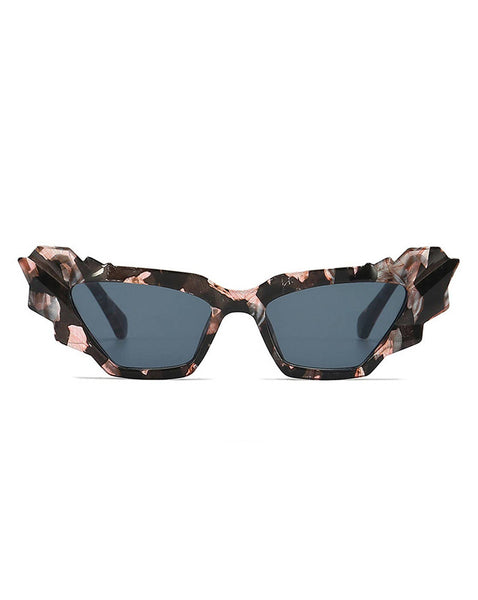 Women Geometric Irregular Cat Eye Fashion Sunglasses: No Packaging