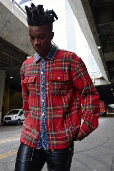 Heavy Flannel Shacket: XL