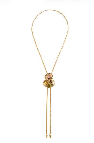 Até Lariat Bolo Pull Through Sliding  Necklace