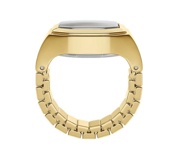 Pascal Watch Ring- Quartz Stretch Ring- Gift Box : Yellow Gold