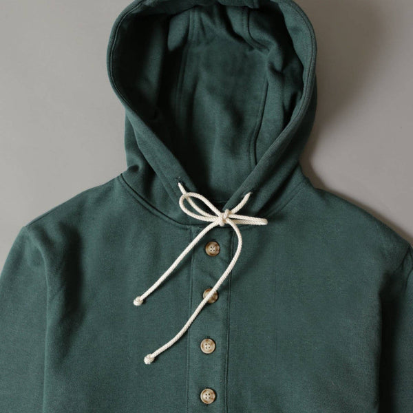 Cloud Fleece Bamboo Camping Hoodie - Forest Green: Small