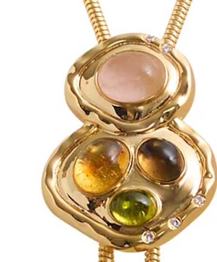 Até Lariat Bolo Pull Through Sliding  Necklace