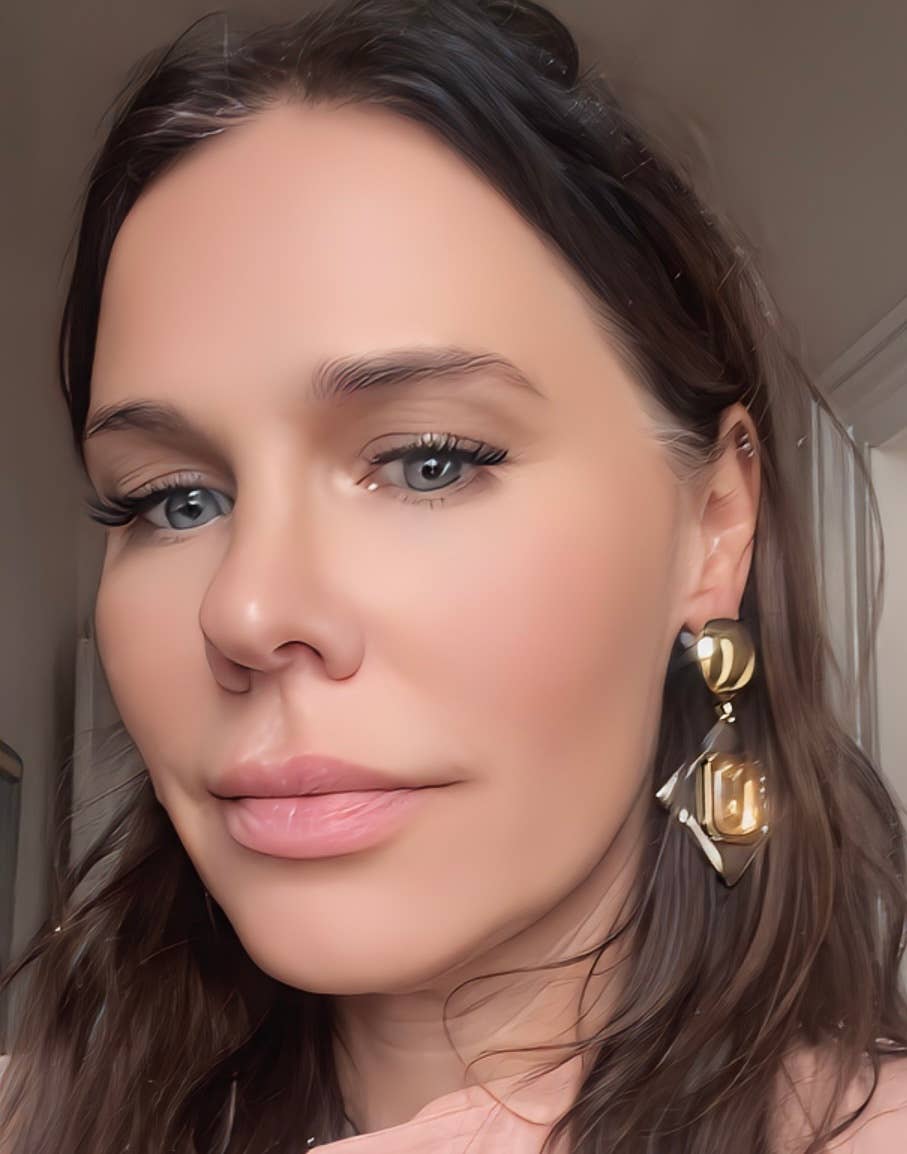 Chandelier Mirror Earring - Geo mixed Metal Steel Earrings