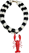 Lloyd Lobster Double Strand Bead Statement Necklace