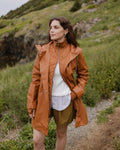 Mernini Three Quarter raincoat Caramel