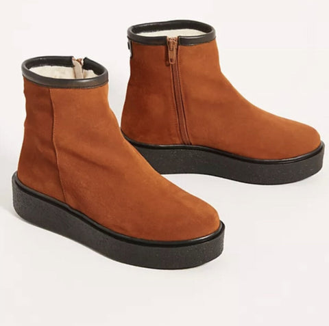 NWT suede leather ankle boots by Anthropologie