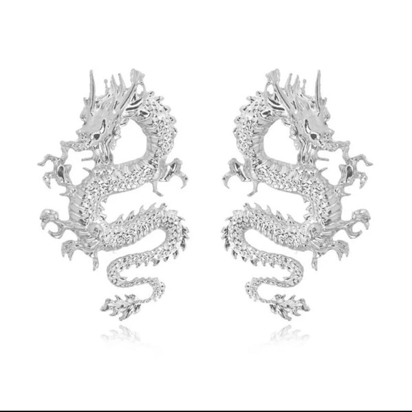 NewYears dragon earrings