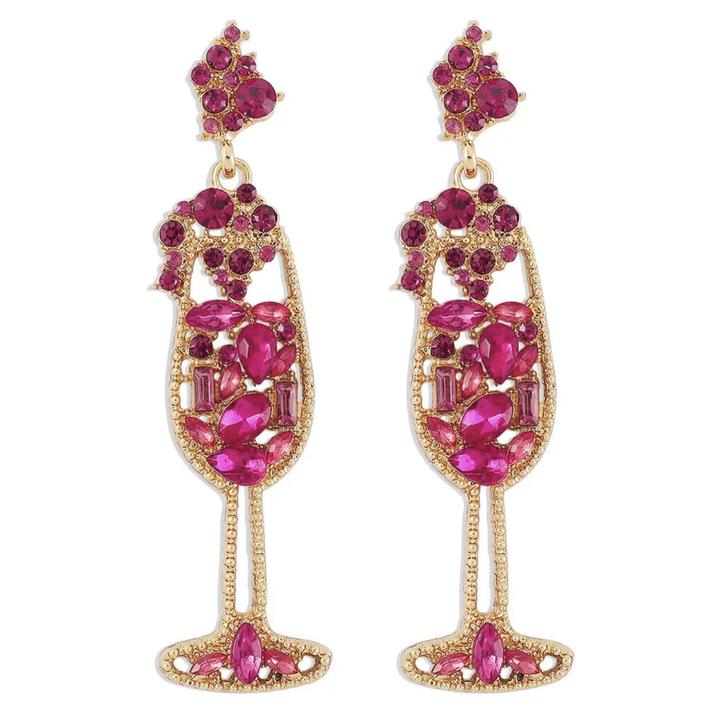 glass earrings