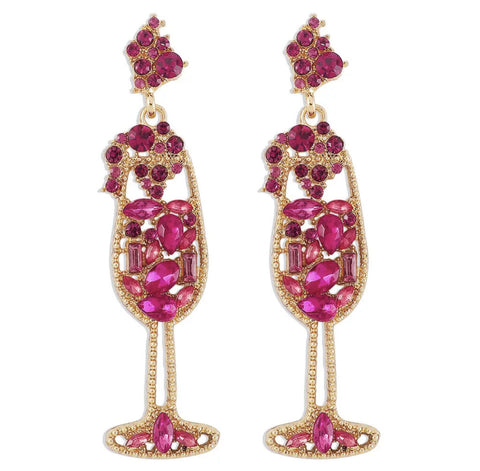 glass earrings