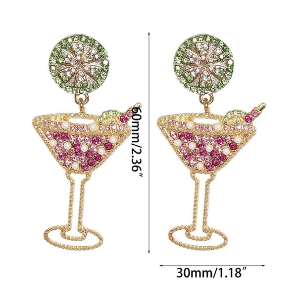 glass earrings