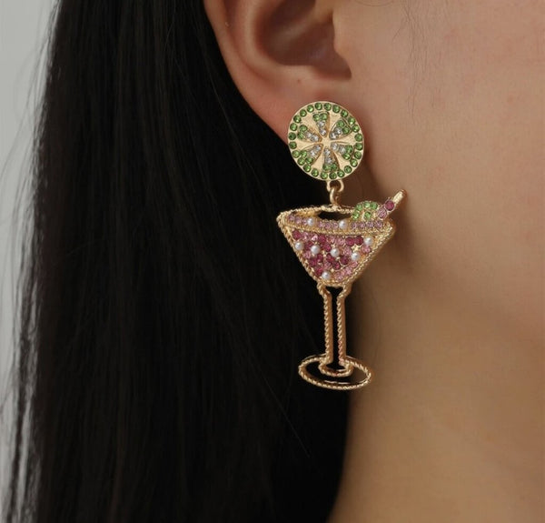glass earrings