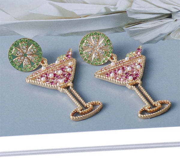 glass earrings