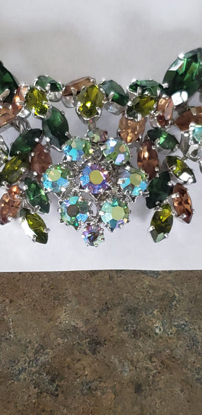 Vintage Austrian Crystal Signed Necklace