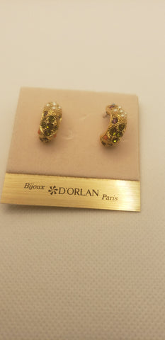 Nina Ricci D'Orlan Buried Treasure Earrings