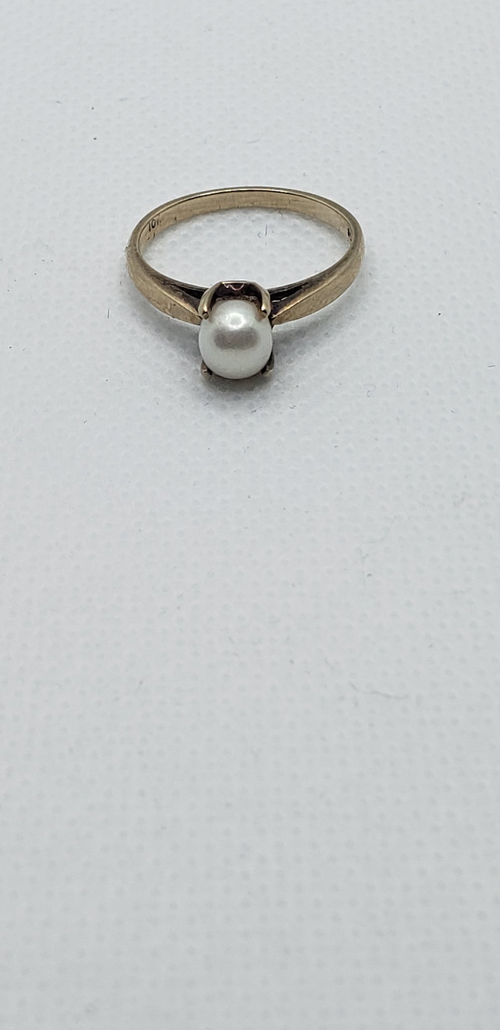 Vintage 10k Gold Pearl Ring