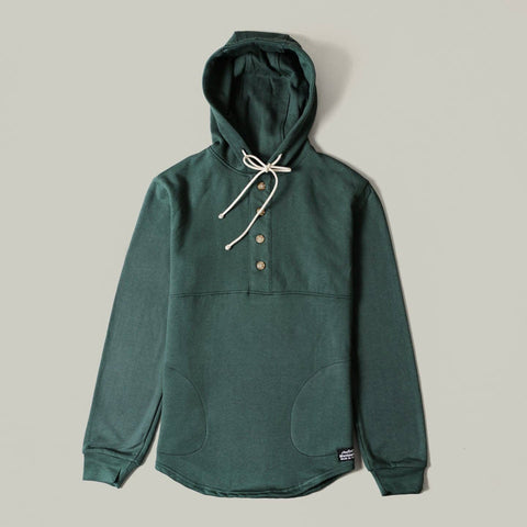 Cloud Fleece Bamboo Camping Hoodie - Forest Green: Small