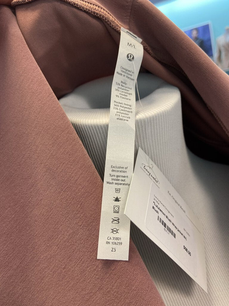 *Lululemon Blush Wrap Jacket