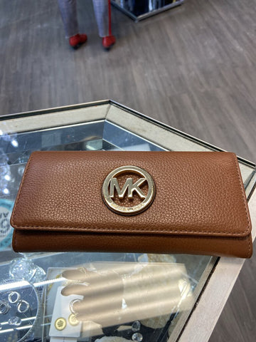 *MK Tan Flip Wallet NWT