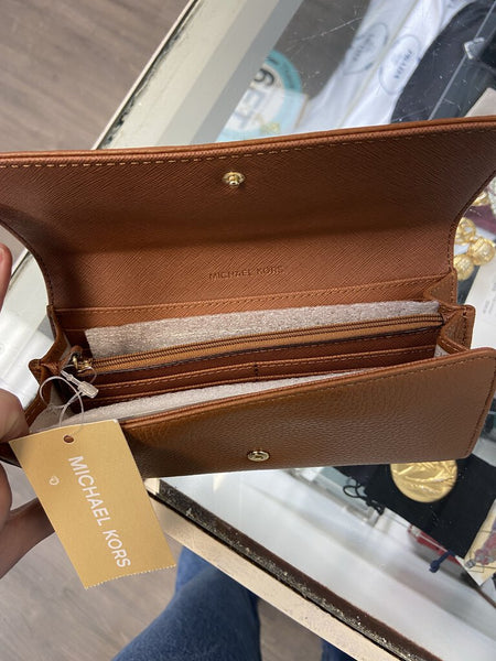 *MK Tan Flip Wallet NWT