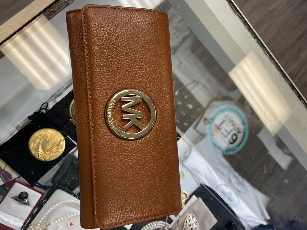 *MK Tan Flip Wallet NWT