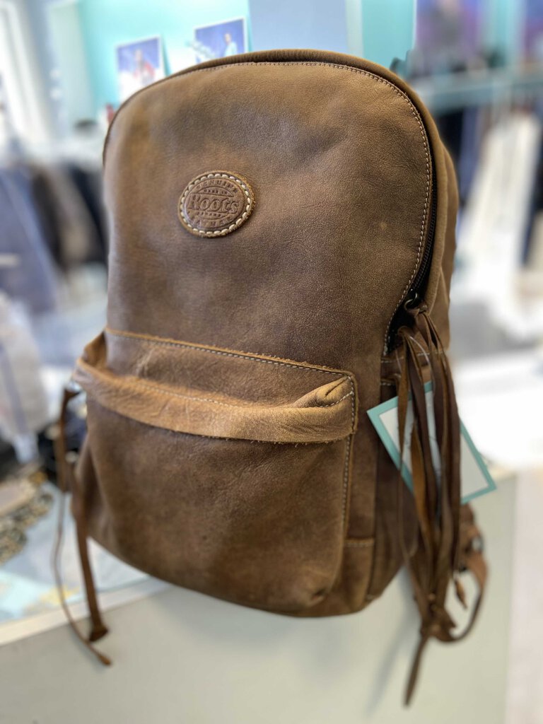 Roots Leather Backpack