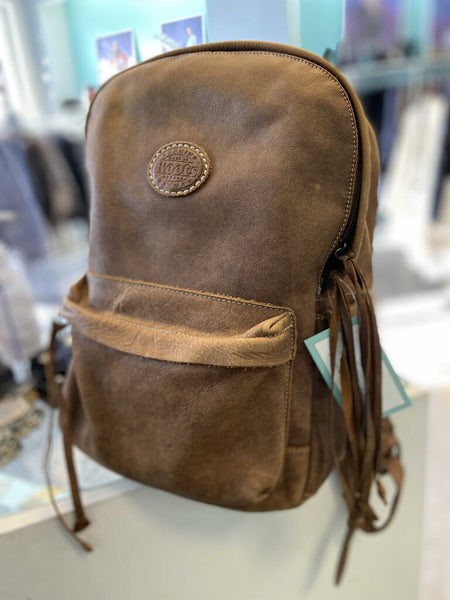 Roots Leather Backpack