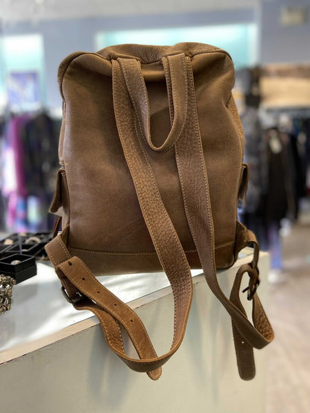 Roots Leather Backpack