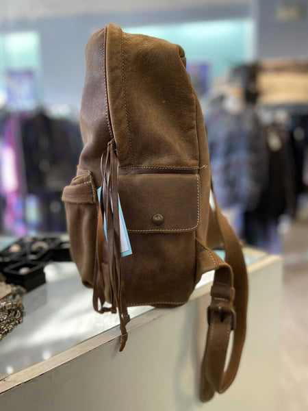 Roots Leather Backpack
