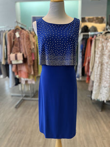 *Joseph Ribkoff blue studded dress size 8