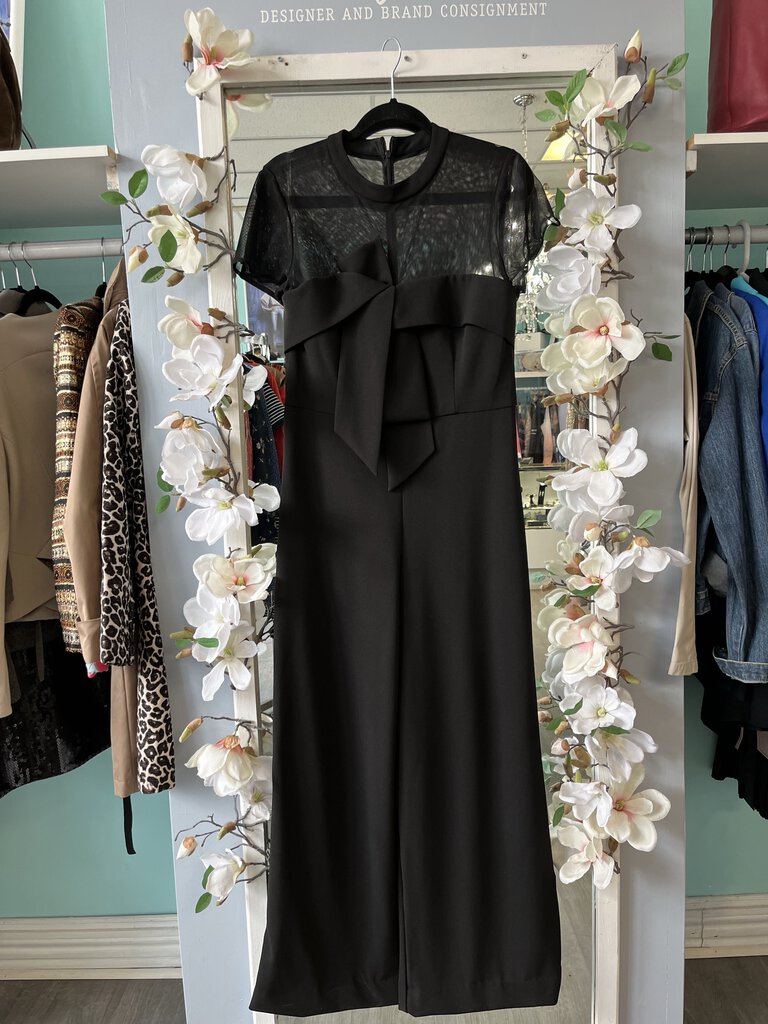 *JS Collection Sheer Top Jumpsuit Size 8
