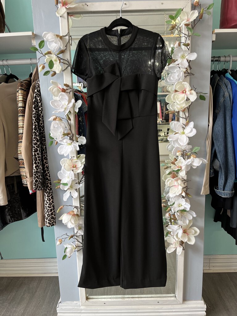 *JS Collection Sheer Top Jumpsuit Size 8