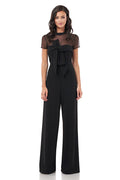 *JS Collection Sheer Top Jumpsuit Size 8