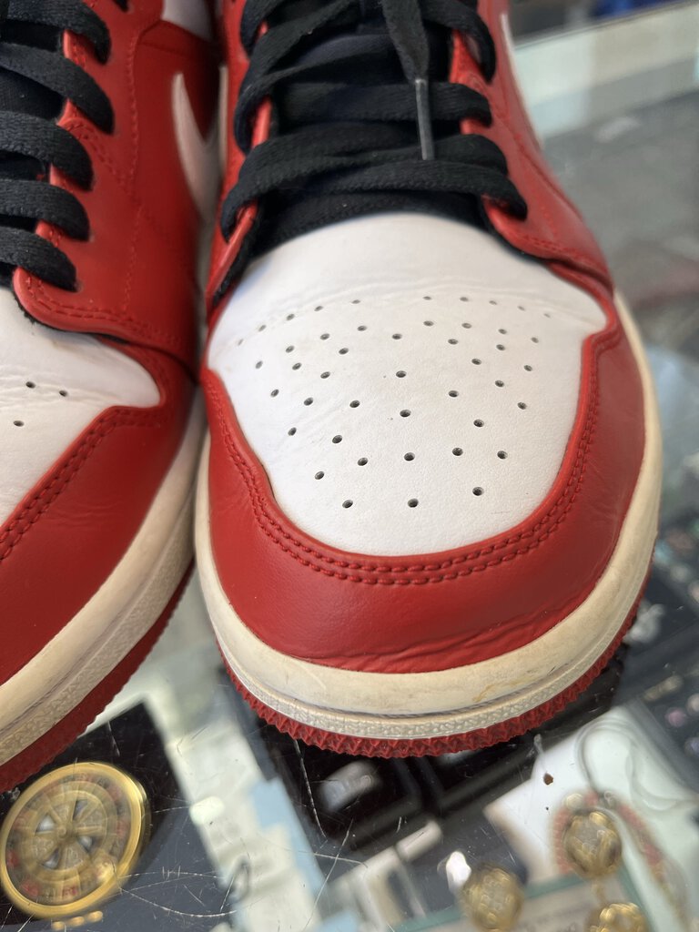 *Air Jordan 1 Mid Gym Red Chicago White/Red Size 9