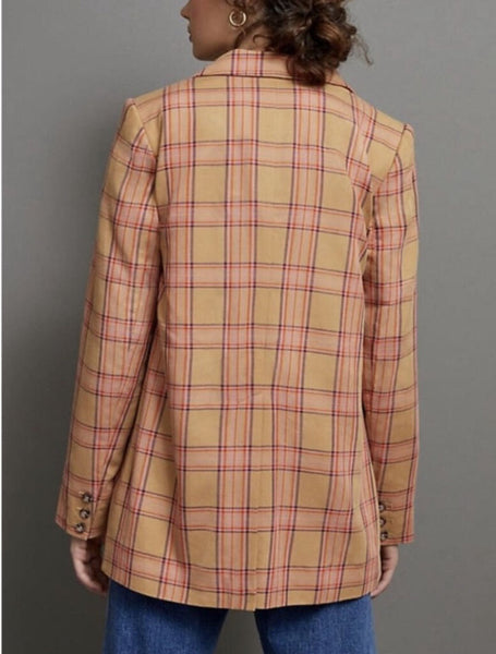 *Maeve Anthropologie Plaid Blazer NWT Size Small