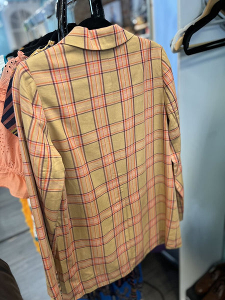 *Maeve Anthropologie Plaid Blazer NWT Size Small