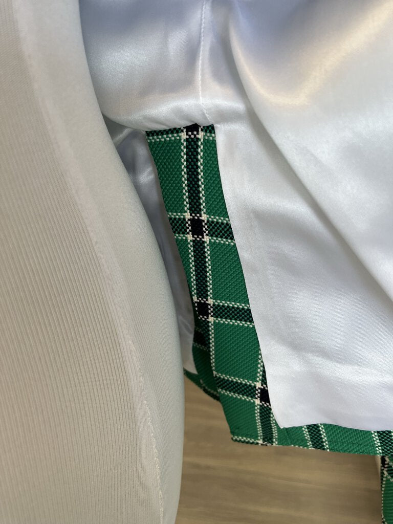 Smythe Duchess Kelly Green Plaid Blazer Size 10