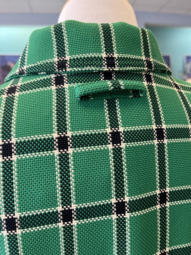 Smythe Duchess Kelly Green Plaid Blazer Size 10