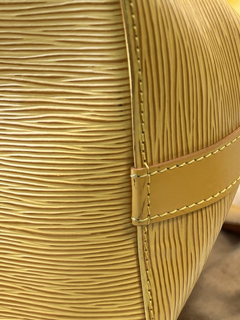 LV Petit Noe Yellow Epi Bucket Bag 1995