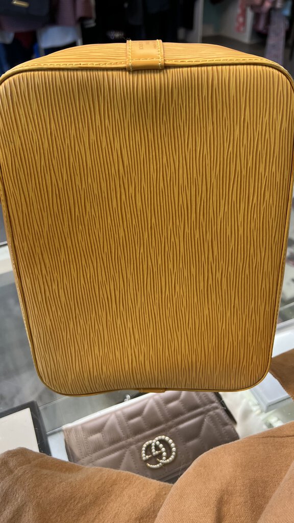 LV Petit Noe Yellow Epi Bucket Bag 1995