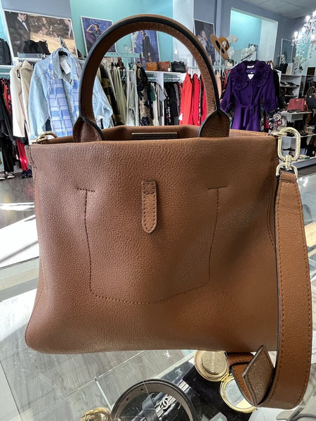 Furla Palazzo S Handbag grained leather cognac