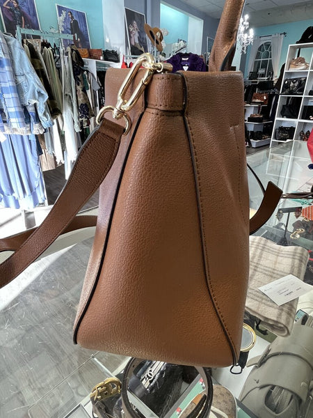 Furla Palazzo S Handbag grained leather cognac