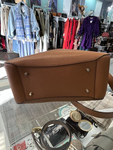 Furla Palazzo S Handbag grained leather cognac