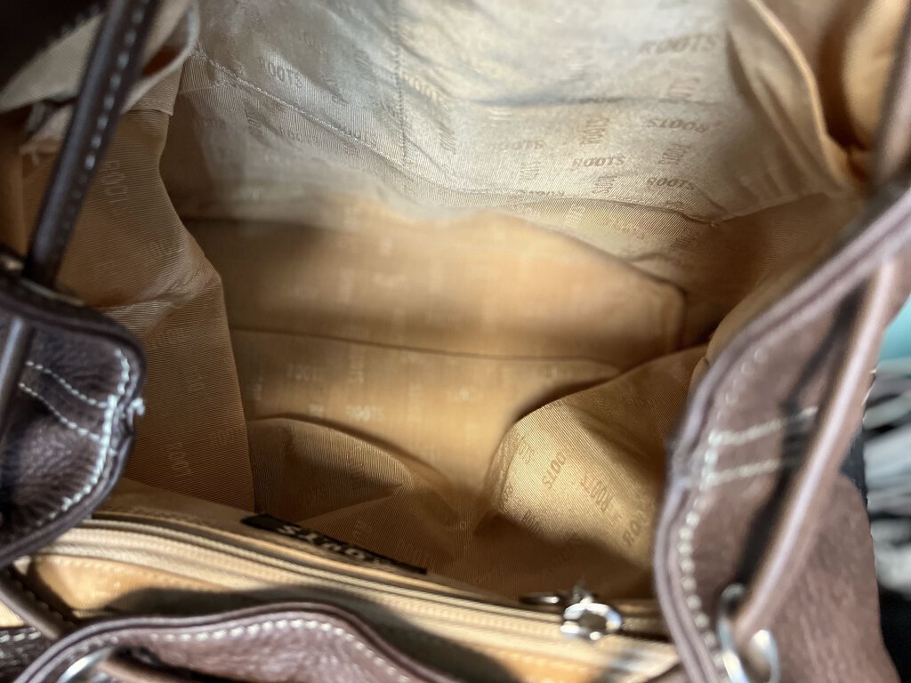 *Roots Leather Backpack