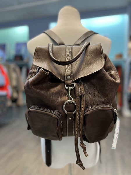 *Roots Leather Backpack