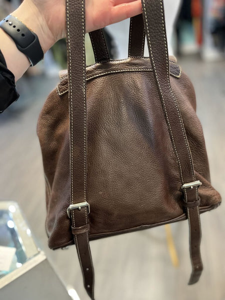 *Roots Leather Backpack