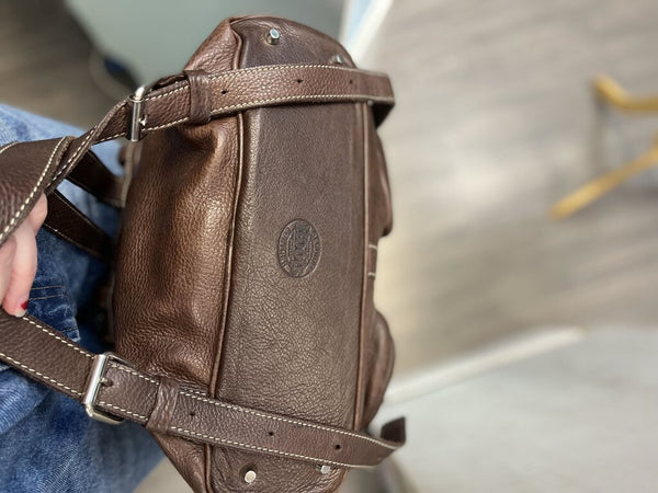 *Roots Leather Backpack